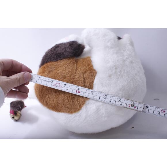 Kamar, Rare, Prototype, Sample, OOAK, handmade, White-Brown Fat Plush Cat, - Picture 4 of 4